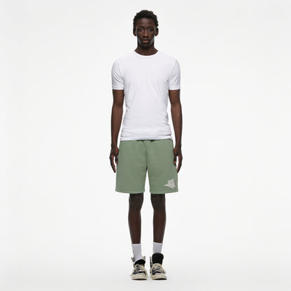 GREEN BASIC SHORTS