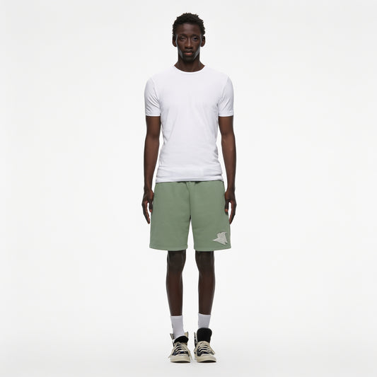 GREEN BASIC SHORTS