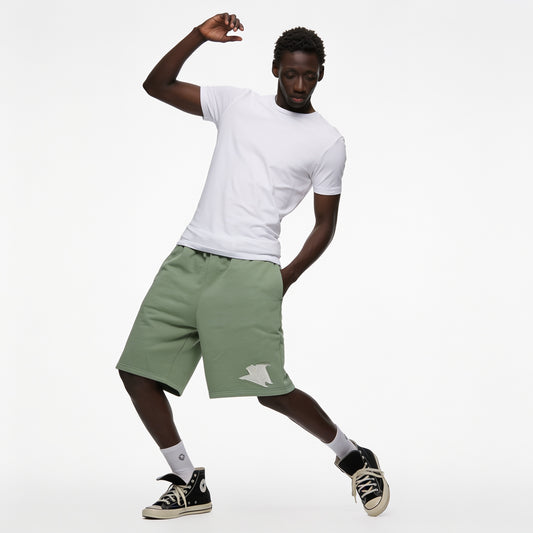 GREEN BASIC SHORTS